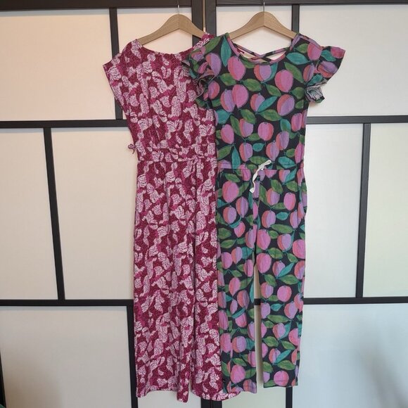 Tea Collection Other - Tea Collection Ruffle Sleeve Jumpsuit +Zara Floral Jumpsuit GIRL SIZE 8 Preppy